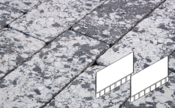 Плитка тротуарная Готика, City Granite FINERRO, Плита AI Б.7.Ф.8, Диорит, 700*500*80 мм