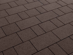 Плитка тротуарная Старый город А.1.Фсм.4 гранит коричневый, комплект 3 шт, толщина 40 мм