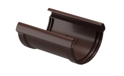 Соединитель желобов Docke LUX, шоколад