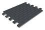 Плитка тротуарная SteinRus Прямоугольник А.6.П.4 гладкая, графит, 200*100*40 мм