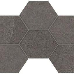 Мозаика Гексагон/Hexagon Estima Терра/Terra LN03/TE03, неполированный 285*250 мм