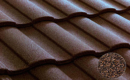 Композитная черепица рядовая Metrotile Roman Coffee