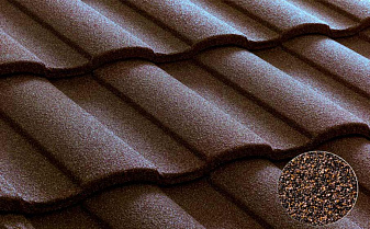 Композитная черепица рядовая Metrotile Roman Coffee