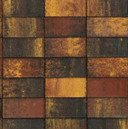 Плитка тротуарная BRAER Прямоугольник Color Mix Мальва, 200*100*60 мм