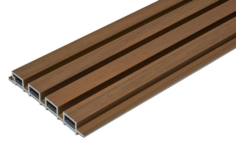 Реечная фасадная панель CM Wall Teak 3000*219*26 мм