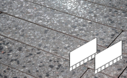 Плитка тротуарная Готика, Granite FINO, Плита AI Б.7.Ф.8, Галенит, 700*500*80 мм