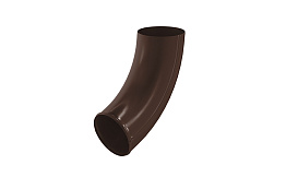 Отвод трубы Aquasystem PE dRain RAL 8017 D 90 мм
