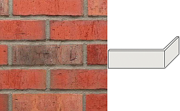 Клинкерная плитка угловая ручной формовки Feldhaus Klinker NF 14 W752 vascu ardor carbo 240*71*115*14 мм