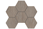 Мозаика Estima Hexagon Kraft Wood KW02, 285*250*10 мм