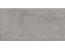 Клинкерная ступень с насечками Paradyz Carrizo, Grey, 600*300*8,5 мм