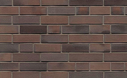 Кирпич клинкерный Westerwaelder Klinker Nr 33A Schwarz-braun, 240*115*52 мм