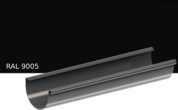 Желоб водосточный KROP PVC для системы D 130/90 мм, RAL 9005, 3 м