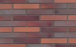 Кирпич клинкерный Muhr 12 Blaurot-bunt гладкий, 290*90*40 мм