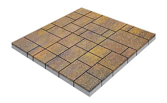 Плитка тротуарная SteinRus Инсбрук Альпен Б.7.Псм.6, Antico, ColorMix Бромо, толщина 60 мм