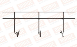 Кровельное ограждение Borge для черепичной кровли оцинкованное RAL 8019, 300*120 см