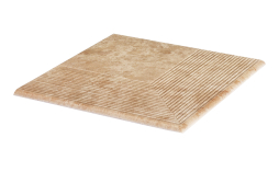 Клинкерная угловая ступень Paradyz Ilario Beige, 300*300*11 мм