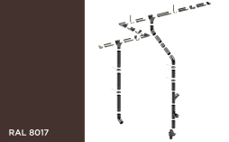 Водосточная система KROP STAL 150/100 RAL 8017