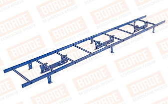 Лестница кровельная Borge для фальцевой кровли оцинкованная RAL 5005, 2,7 м