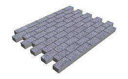 Плитка тротуарная SteinRus Прямоугольник Б.6.П.6, Таймыр, Backwash, 200*100*60 мм