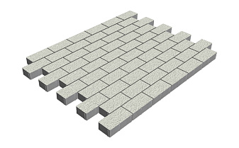 Плитка тротуарная SteinRus Прямоугольник Б.6.П.6 Native, белый, 200*100*60 мм