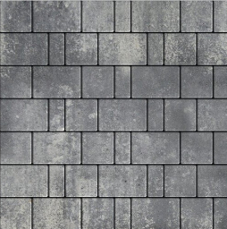 Плитка тротуарная SteinRus Bergamo А.6.Псм.4 гладкая, ColorMix Актау, толщина 40 мм