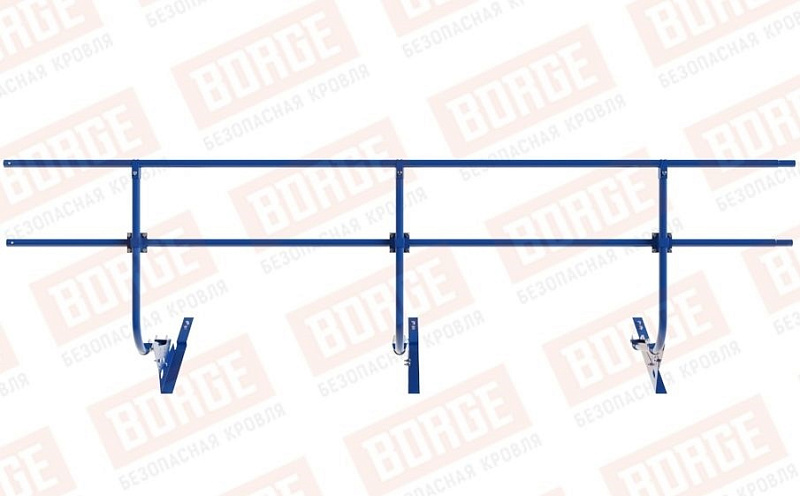 Кровельное ограждение Borge для черепичной кровли оцинкованное RAL 5005, 300*90 см