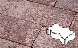 Плитка тротуарная Готика, Granite FINO, Зигзаг/Волна Б.2.Ф.6, Сансет, 225*112,5*60 мм