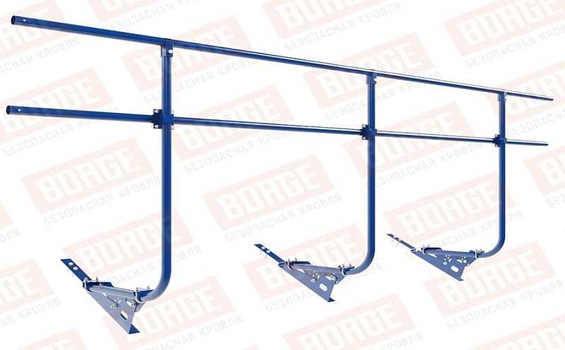 Кровельное ограждение Borge для черепичной кровли оцинкованное RAL 5005, 300*120 см