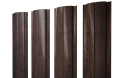Штакетник Полукруглый Slim 0,45 Print Double Elite Antique Wood