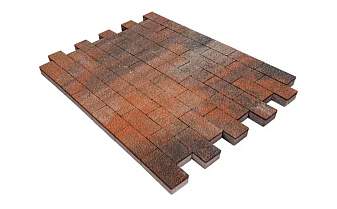 Плитка тротуарная SteinRus Прямоугольник В.6.П.8 Native, ColorMix Рей, 200*100*80 мм