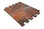 Плитка тротуарная SteinRus Прямоугольник В.6.П.8 Native, ColorMix Рей, 200*100*80 мм