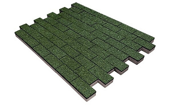 Плитка тротуарная SteinRus Прямоугольник В.6.П.8 Native, оливковый, 200*100*80 мм