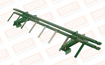 Снегозадержатель трубчатый Borge для профнастила H-114 оцинкованный RAL 6002, 1,5 м