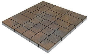Плитка тротуарная SteinRus Инсбрук Альпен Б.7.Псм.6, Native, ColorMix Штайнрус, толщина 60 мм