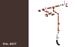 Водосточная система Galeco STAL 135/90 мм, RAL 8017