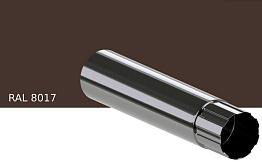 Труба водосточная KROP STAL для системы D 150/100 мм, RAL 8017, 1 м