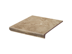 Клинкерная ступень Paradyz Mattone Pietra Beige с капиносом, 330*300*11 мм