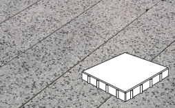 Плитка тротуарная Готика, City Granite FINO, Квадрат Б.4.К.8, Цветок Урала, 400*400*80 мм