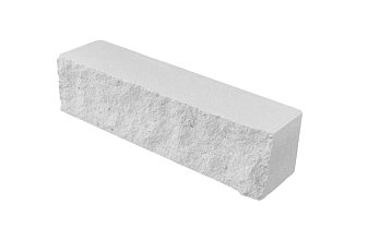Кирпич гиперпрессованный Акварид К2, Дикий камень, Белый, полнотелый, 250*60*88 мм