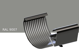 Соединитель желоба KROP STAL для системы D 150/100 мм, RAL 9007