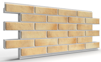 Термопанель на пенополистироле (ППС) с клинкерной плиткой BestPoint Retro Brick Salt 1145*470*50 мм