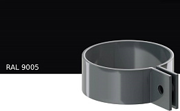 Хомут трубы KROP PVC для системы D 75/63 мм, RAL 9005