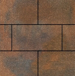 Плитка тротуарная SteinRus, Парк Плейс Б.3.П.8, Native, ColorMix Штайнрус, 600*300*80 мм