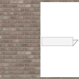 Гибкий кирпич StoCleyer Brick, угловой элемент 4/4 lintel, 71180 бежевый, NF