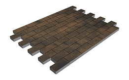 Плитка тротуарная SteinRus Прямоугольник А.6.П.4, гладкая, Бомонт, 200*100*40 мм