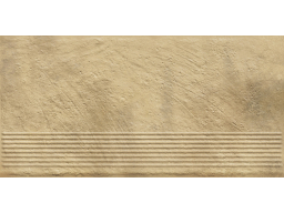 Клинкерная ступень с насечками Paradyz Eremite, Sand, 600*300*8,5 мм