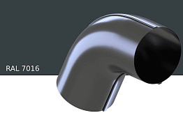 Колено 60 градусов KROP STAL для системы D 150/100 мм, RAL 7016