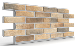 Термопанель на пенополистироле (ППС) с клинкерной плиткой BestPoint Loft Brick Masala 1145*470*50 мм