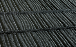 Композитная черепица рядовая Metrotile WoodShake Grey