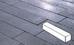 Плитка тротуарная Готика, Granite FINO, Ригель Б.3.П.8, Амфиболит, 360*80*80 мм